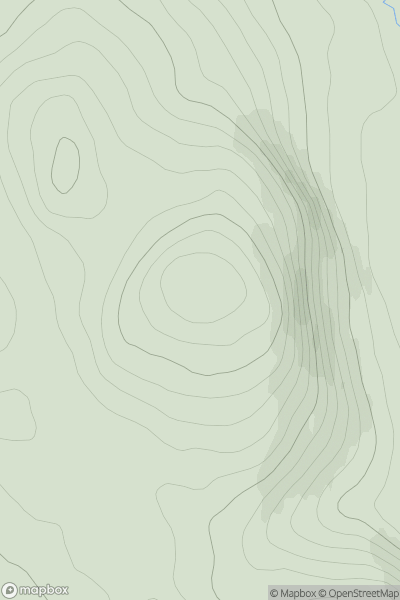 Thumbnail image for Creag a' Mhadaidh [Loch Tay to Perth] showing contour plot for surrounding peak